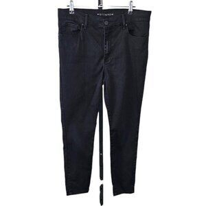Mott & Bow Womens High Rise Skinny Jeans Size 31 Stretch Denim Black Wash